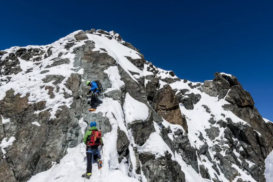 Skitour Großglockner - Die Schlüsselstelle am Großglockner