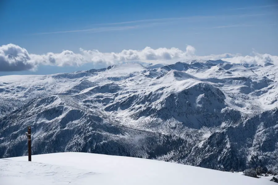 Skituorenurlaub Bulgarien Musala Blick nach Westen 1