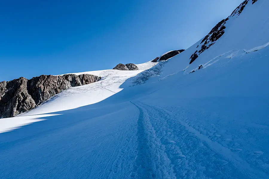 Am Taschachferner - Wandern auf die Wildspitze