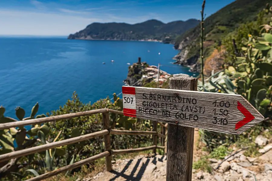 Wegweiser Cinque Terre