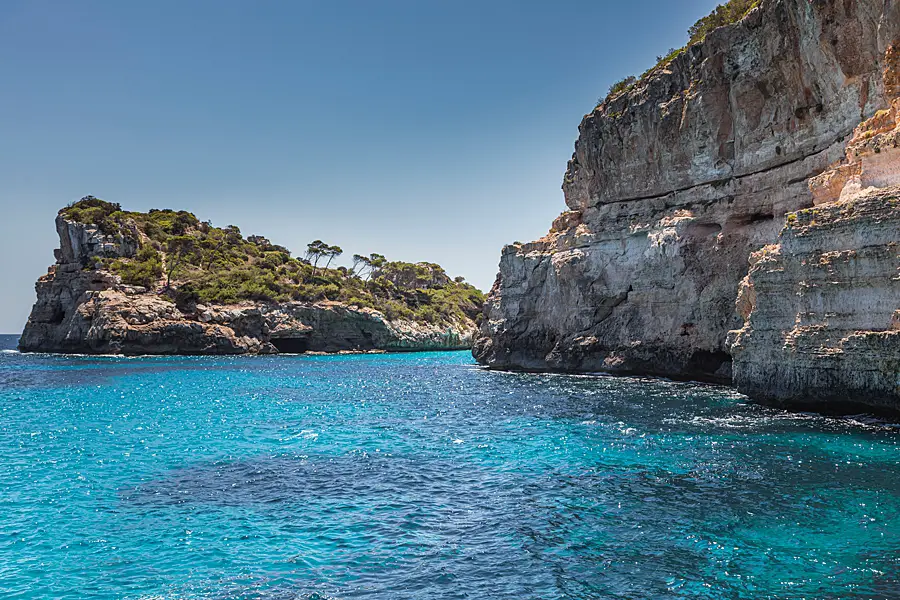 Blaues Wasser auf Mallorca