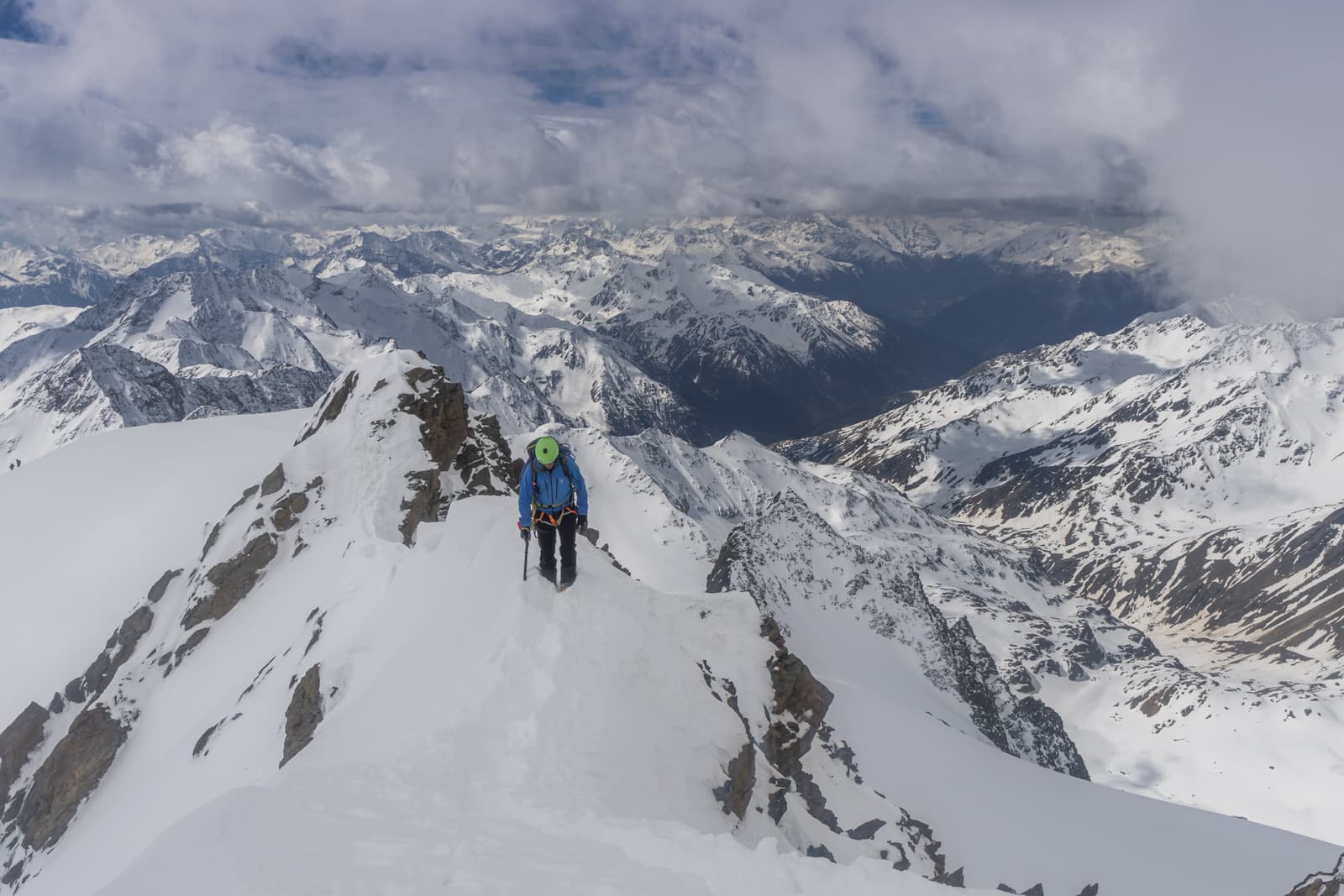 Skitour Weisskugel - Gipfelgrat
