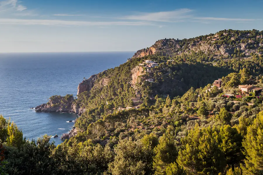 Mallorca Roadtrip - Deia Blick zum Meer