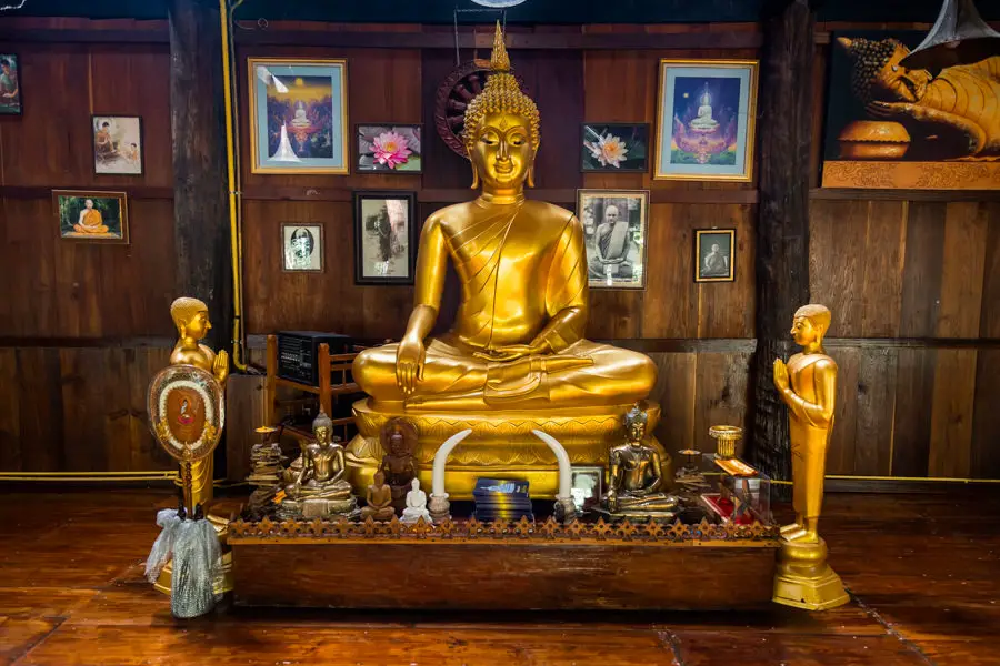 Bamboo Bridge Buddha - Pai Thailand