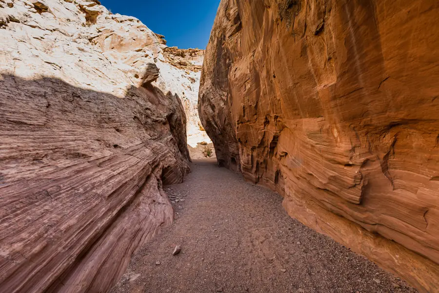 Bachbett zum Little Wild Horse Canyon