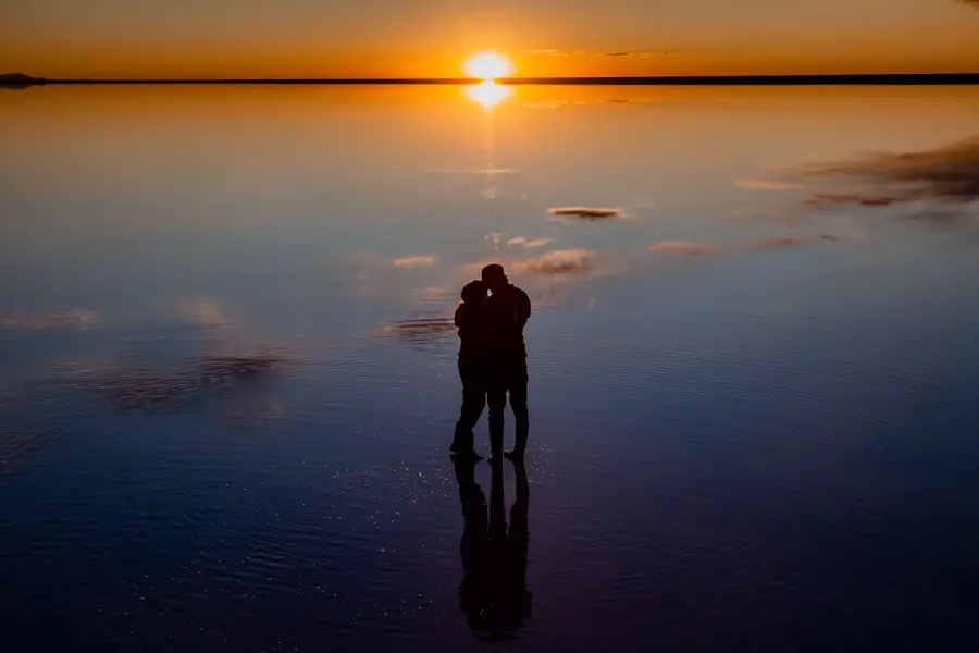 Salar de Uyuni - Sonnenuntergang