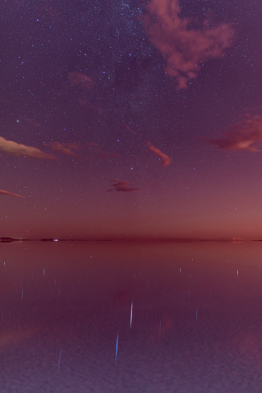 Abendstimmung in der Salar de Uyuni