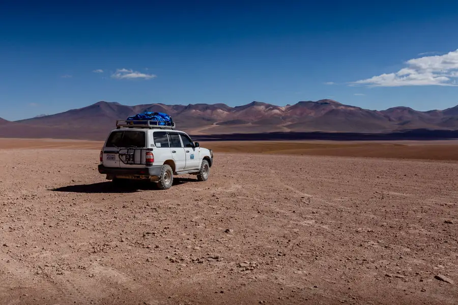 Jeep auf 5000 Meter in der Fauna Andina