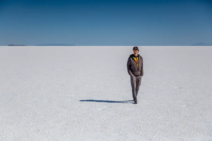 Salar de Uyuni - Wok in der Salzwüste